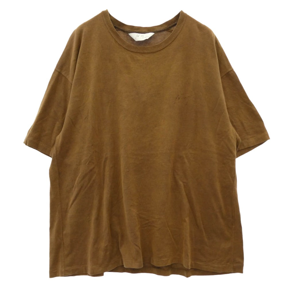 ANCELLM アンセルム ANC-CT103 UNEVENNESS T-SHIRT アンイーブンネス 半袖 Tシャツ カットソー ブラウン系 3【中古】
