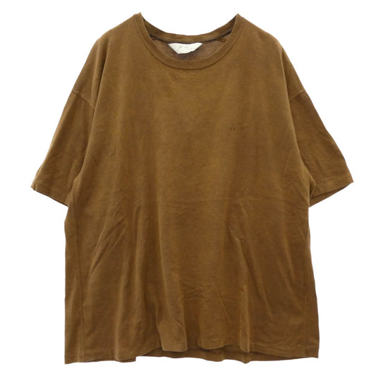 ANCELLM アンセルム ANC-CT103 UNEVENNESS T-SHIRT アンイーブンネス 半袖 Tシャツ カットソー ブラウン系 3【中古】