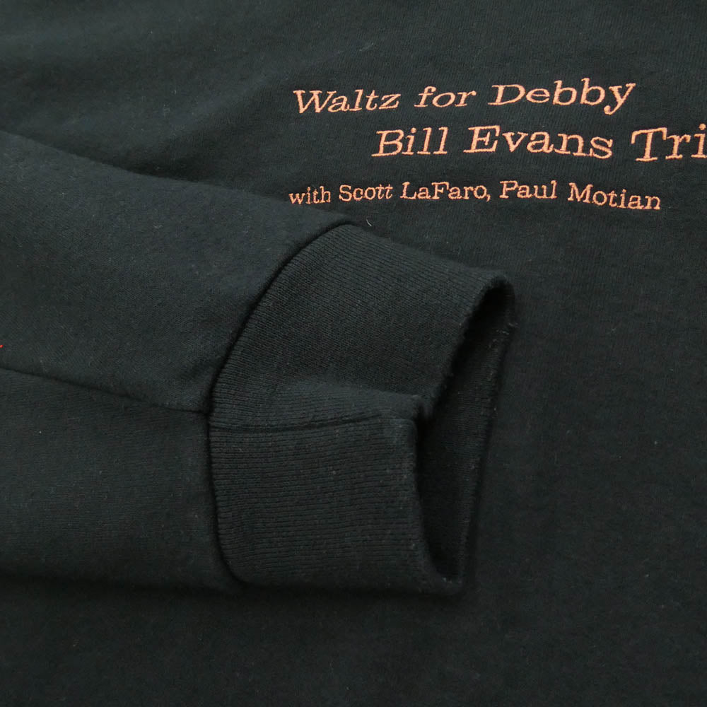 WACKO MARIA ワコマリア Bill Evans waltz for debby CREW NECK SWEAT SHIRT ビル・エヴァンス エンブロイダリー クルーネック スウェット トレーナー ブラック系 XXL【中古】
