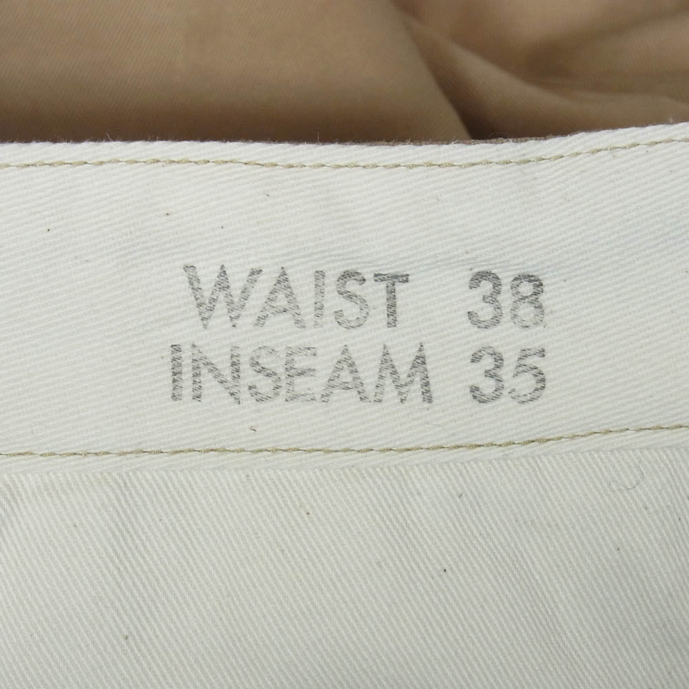 Buzz Rickson's バズリクソンズ M43035 EARLY MILITARY CHINOS 1945 MODEL ミリタリー チノ パンツ ベージュ系 38【中古】
