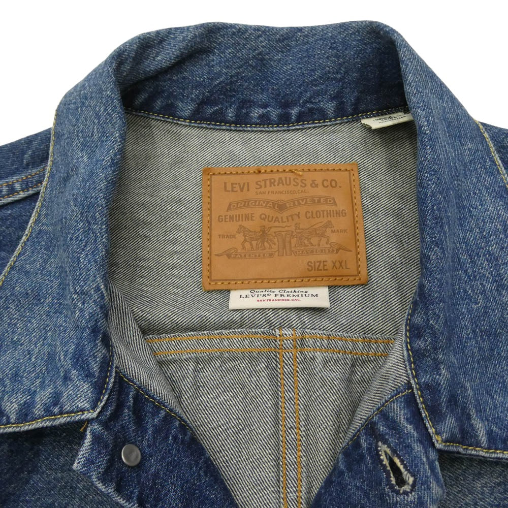Levi's リーバイス JOURNAL STANDARD ジャーナルスタンダード A9518-0000 JOURNAL STANDARD 別注 TYPE1 TRUCKER JACKET デニム ジャケット インディゴブルー系 XXL【中古】