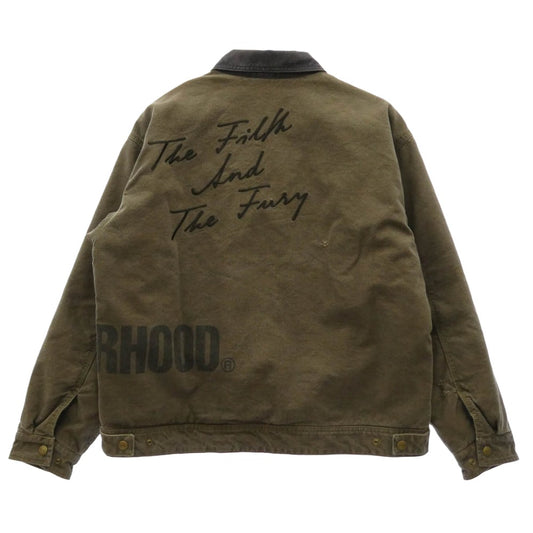 NEIGHBORHOOD ネイバーフッド 24AW 242UTNH-JKM02 DUCK WORK JACKET ダック ワークジャケット ブルゾン カーキ系 M【中古】
