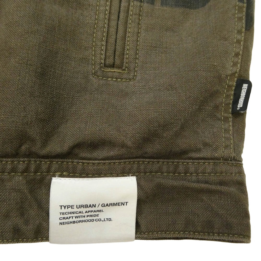 NEIGHBORHOOD ネイバーフッド 24AW 242UTNH-JKM02 DUCK WORK JACKET ダック ワークジャケット ブルゾン カーキ系 M【中古】
