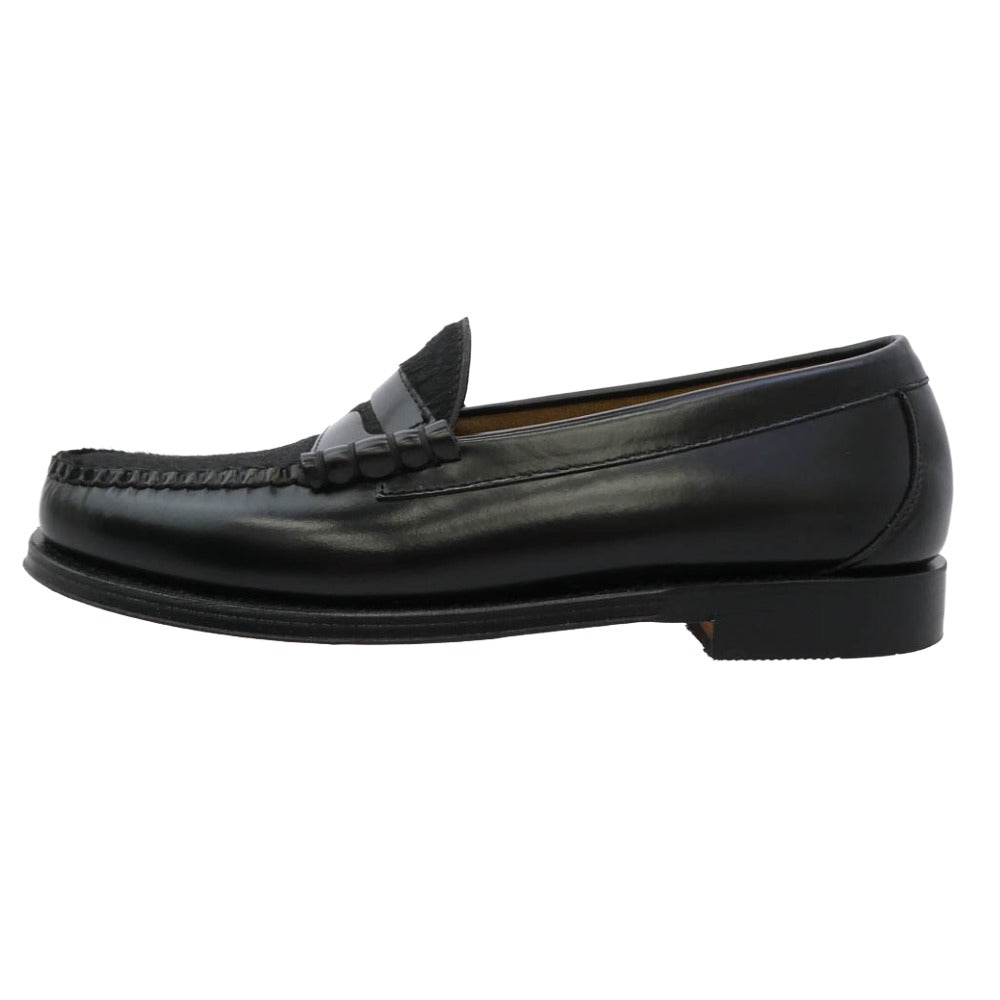 G.H.BASS & COMPANY ジーエイチバス BA11088 LARSON ラーソン ビーフ ロール ハラコ ローファー ブラック系 8.5【中古】