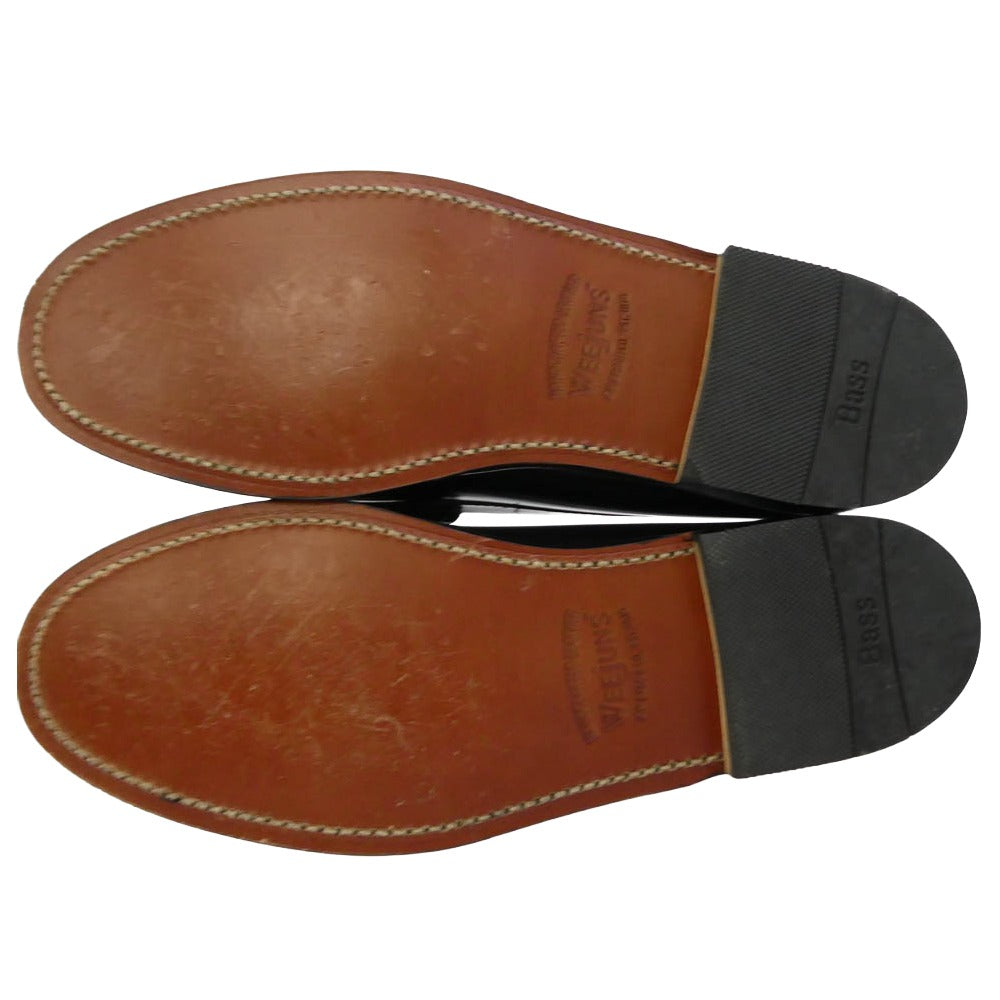 G.H.BASS & COMPANY ジーエイチバス BA11088 LARSON ラーソン ビーフ ロール ハラコ ローファー ブラック系 8.5【中古】