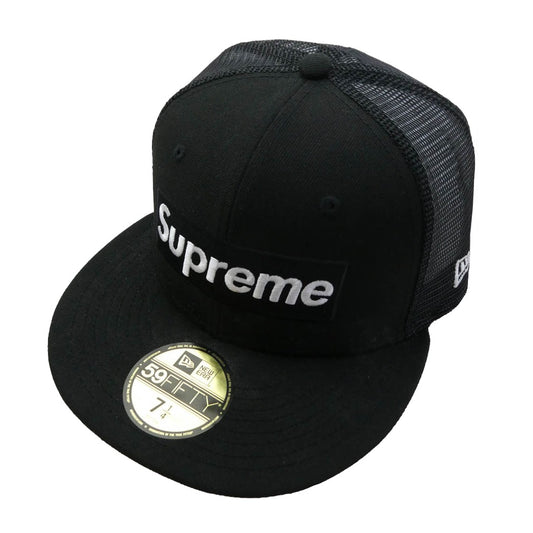 Supreme シュプリーム 24SS Box Logo Mesh Back New Era ボックスロゴ メッシュ キャップ ブラック系【中古】