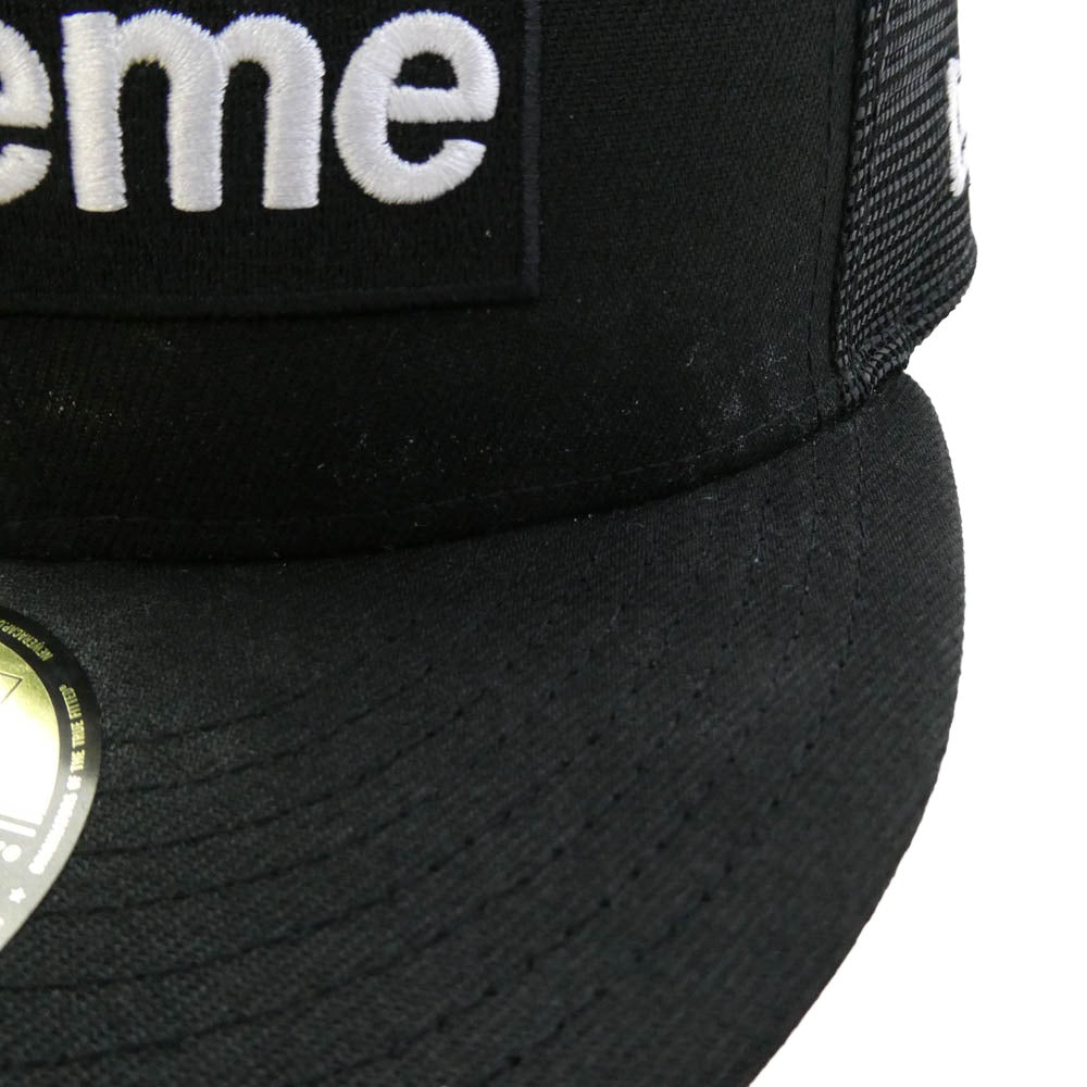 Supreme シュプリーム 24SS Box Logo Mesh Back New Era ボックスロゴ メッシュ キャップ ブラック系【中古】