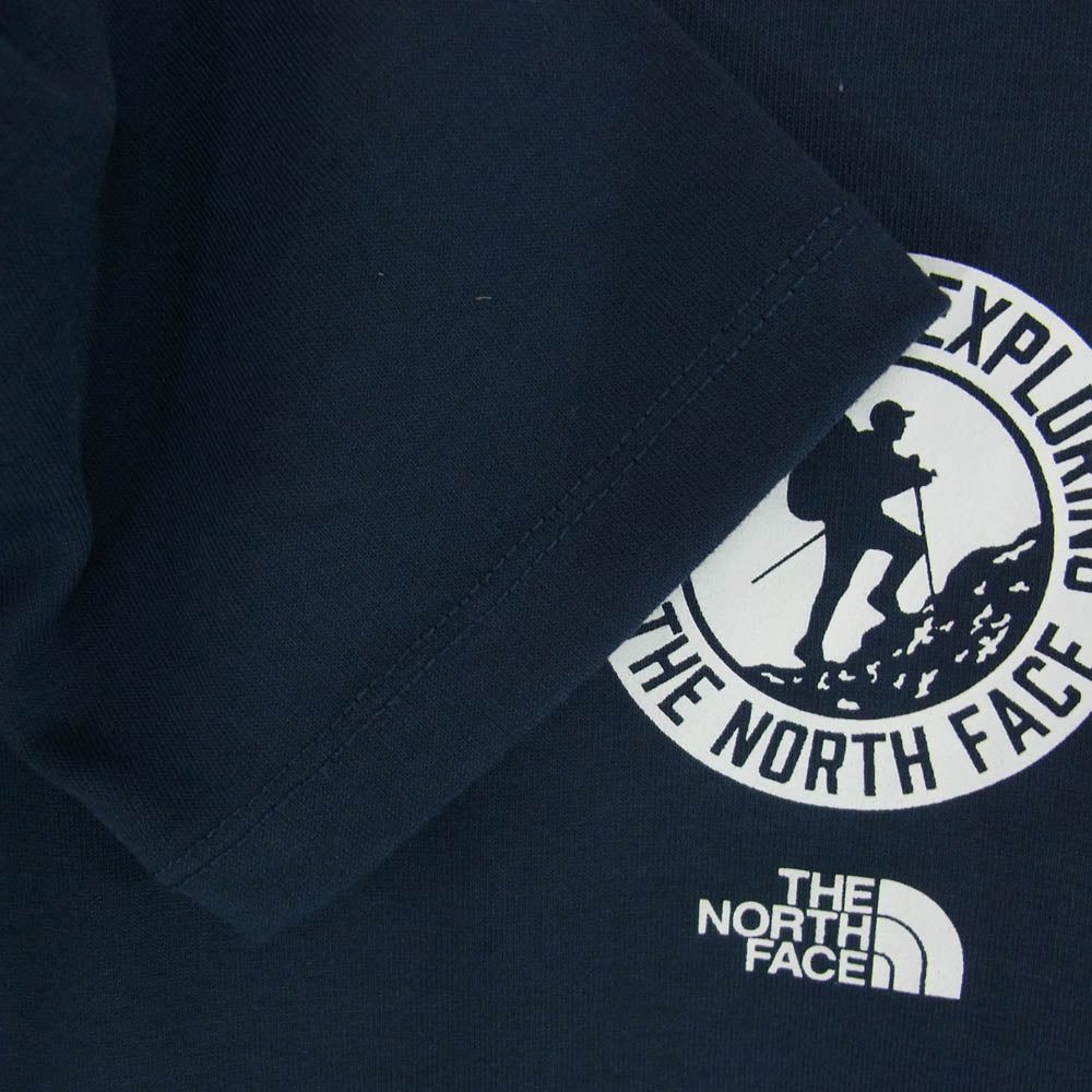 THE NORTH FACE ノースフェイス NT82287 L/S Activity Patch Logo Tee アクテビティ パッチ ロゴ 長袖 Tシャツ カットソー ネイビー系 L【中古】