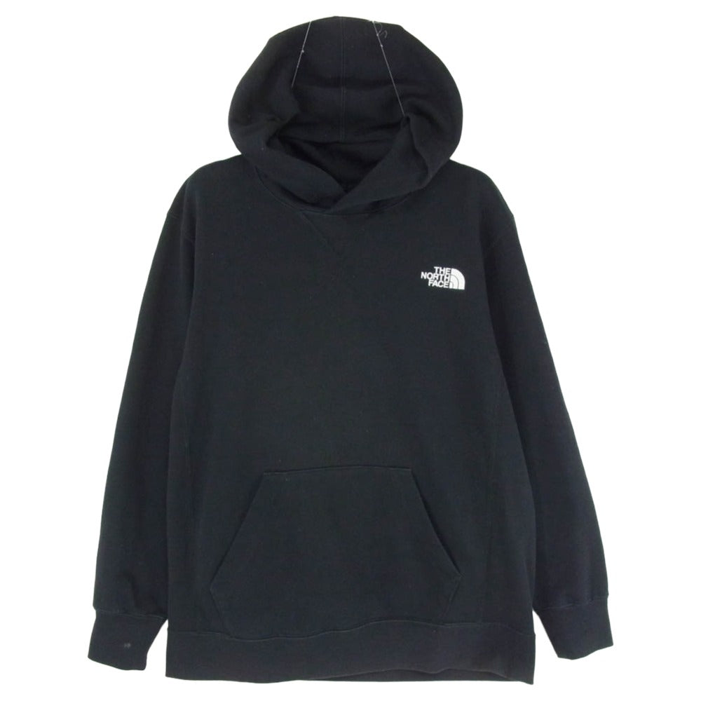 THE NORTH FACE ノースフェイス NT11953 SQUARE LOGO HOODIE スクエア ロゴ フーディ スウェット パーカー ブラック系 M【中古】