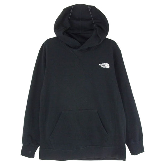 THE NORTH FACE ノースフェイス NT11953 SQUARE LOGO HOODIE スクエア ロゴ フーディ スウェット パーカー ブラック系 M【中古】