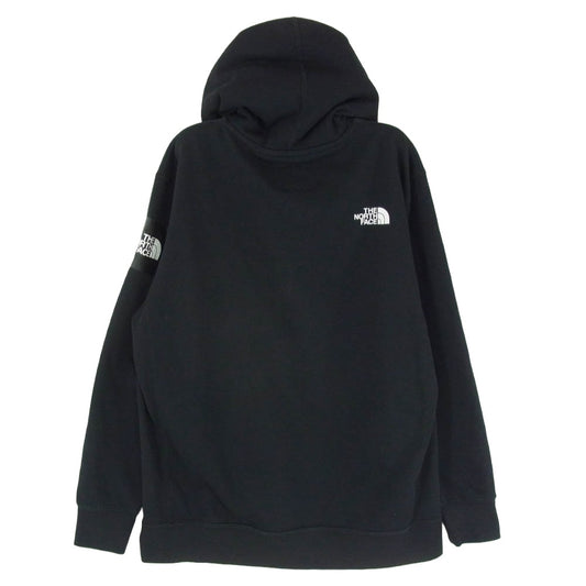 THE NORTH FACE ノースフェイス NT11953 SQUARE LOGO HOODIE スクエア ロゴ フーディ スウェット パーカー ブラック系 M【中古】