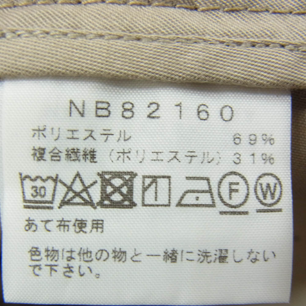 THE NORTH FACE ノースフェイス NB82160 Bison Chino Pant バイソン チノ パンツ ベージュ系 L【中古】