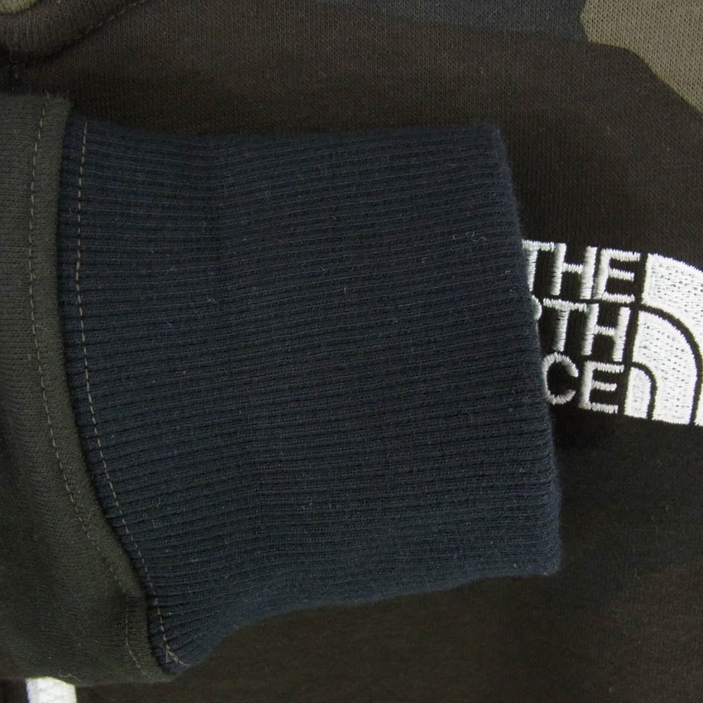 THE NORTH FACE ノースフェイス NT62131 NOVELTY REVIEW F/Z HOODIE ノベルティ リアビュー フルジップ フーディ パーカー カーキ系 M【中古】