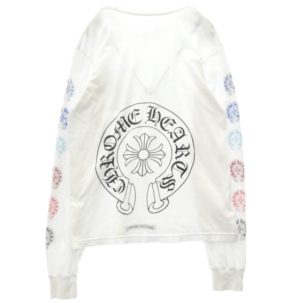 CHROME HEARTS クロムハーツ（原本無） Multi Color Horseshoe L/S Tee