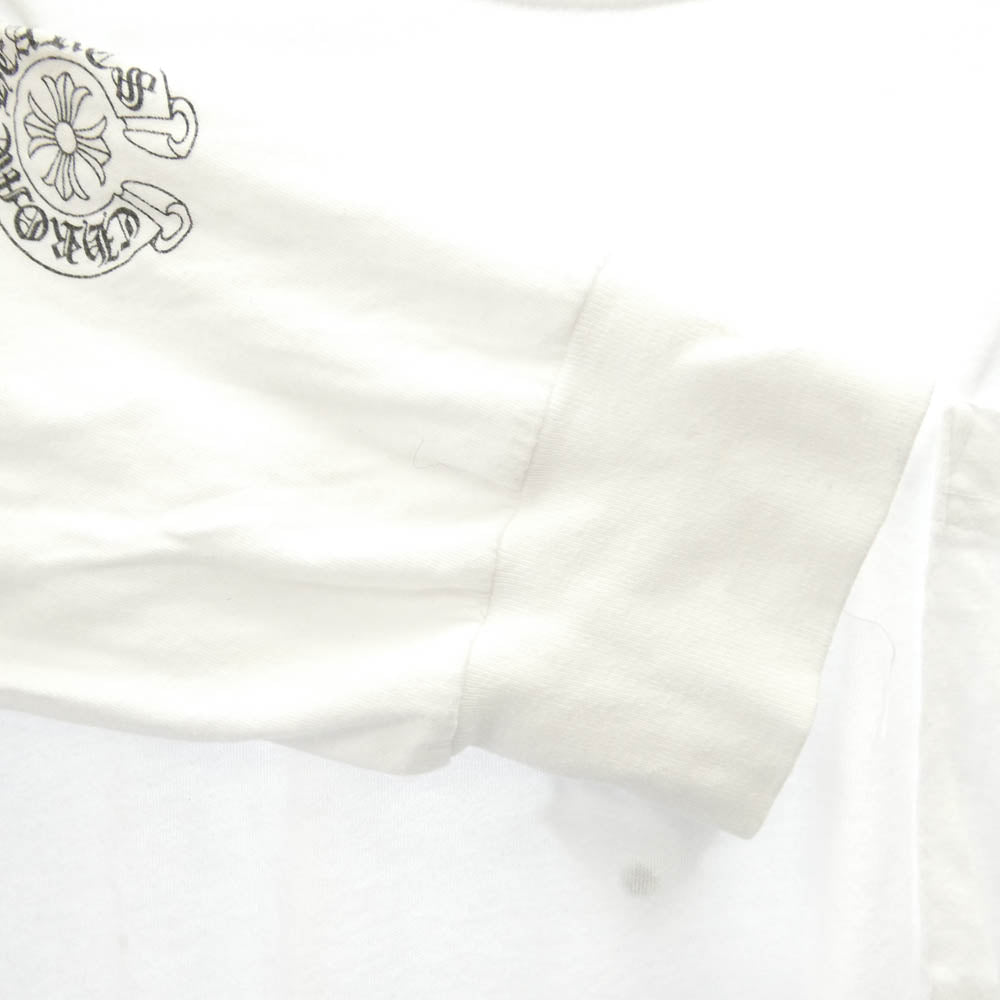 CHROME HEARTS クロムハーツ（原本無） Multi Color Horseshoe L/S Tee マルチカラー ホースシュー プリント ロングスリーブ Tシャツ 長袖カットソー ホワイト系 M【中古】