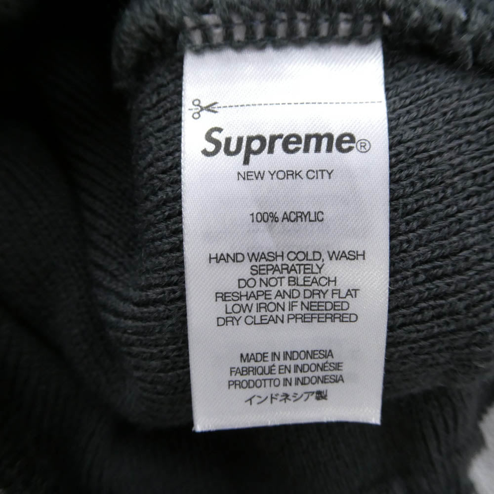 Supreme シュプリーム 25AW Camo Big Logo Beanie Snow Camo カモビッグロゴ ビーニー スノーカモ ニット帽 グレー系【中古】