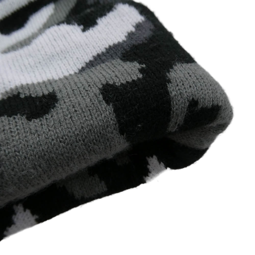 Supreme シュプリーム 25AW Camo Big Logo Beanie Snow Camo カモビッグロゴ ビーニー スノーカモ ニット帽 グレー系【中古】