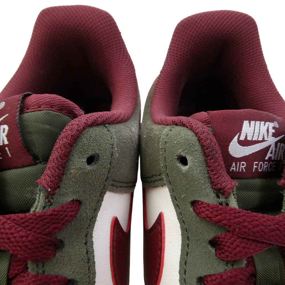 NIKE ナイキ FQ8714-302 Air Force 1 Low Cargo Khaki Pale Ivory Dark Team Red エアフォース1 ロー カーゴカーキ ペールアイボリー ダークチームレッド スニーカー カーキ系 26【中古】