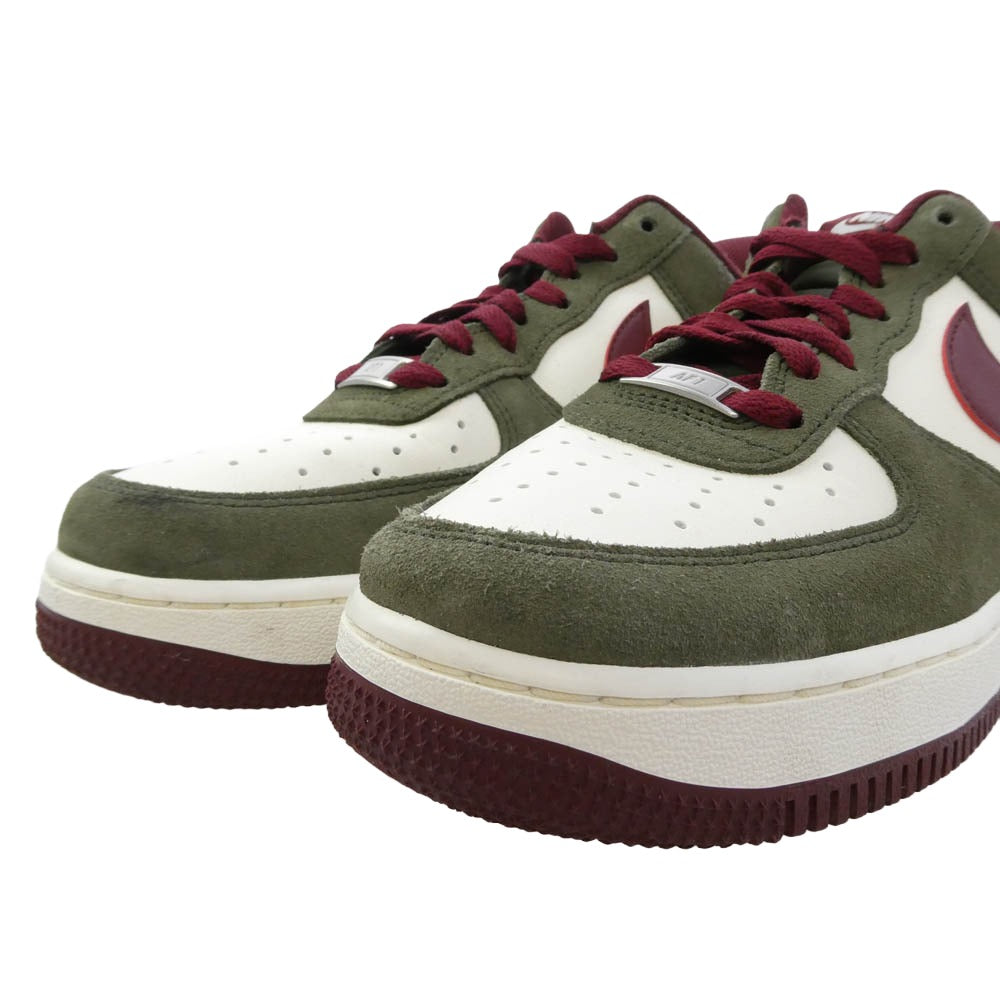 NIKE ナイキ FQ8714-302 Air Force 1 Low Cargo Khaki Pale Ivory Dark Team Red エアフォース1 ロー カーゴカーキ ペールアイボリー ダークチームレッド スニーカー カーキ系 26【中古】