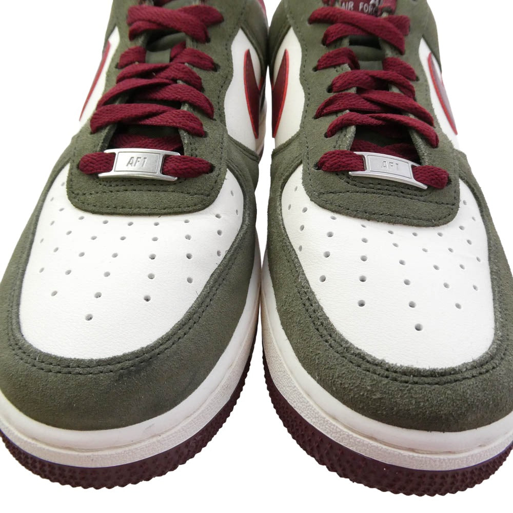 NIKE ナイキ FQ8714-302 Air Force 1 Low Cargo Khaki Pale Ivory Dark Team Red エアフォース1 ロー カーゴカーキ ペールアイボリー ダークチームレッド スニーカー カーキ系 26【中古】