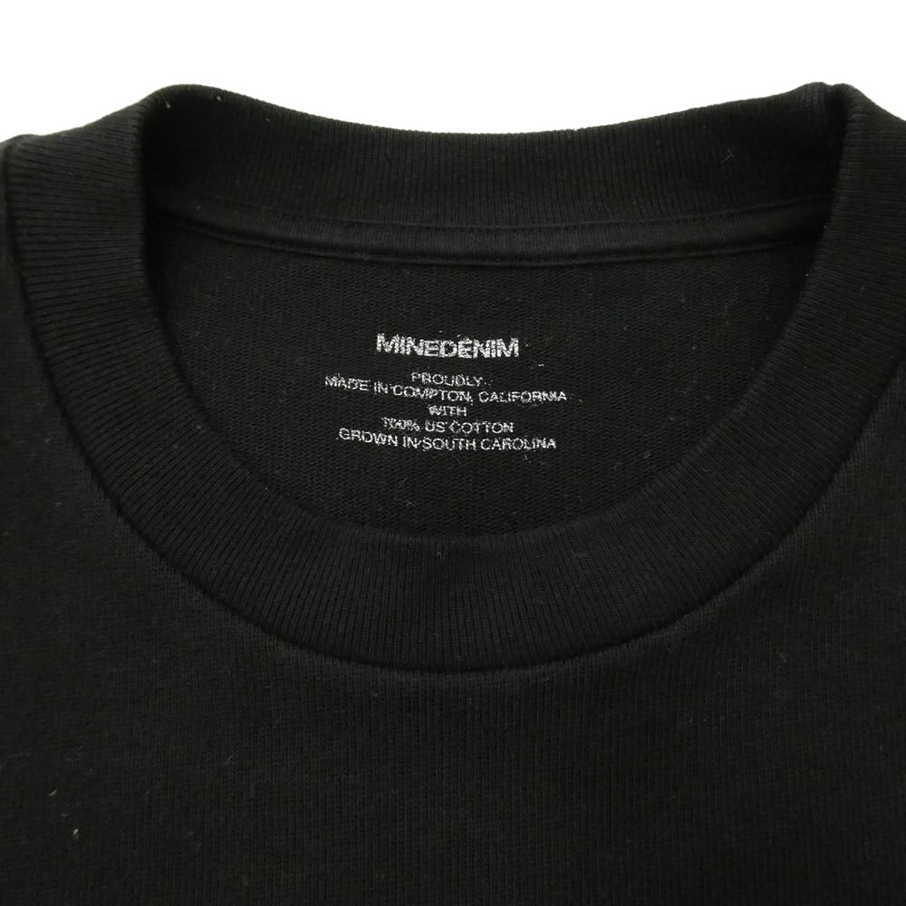MINEDENIM マインデニム 25SS × BTSA Heavy weight Loose Fit L/S T-SH ヘビーウェイト ロングスリーブ カットソー ブラック系 M【中古】