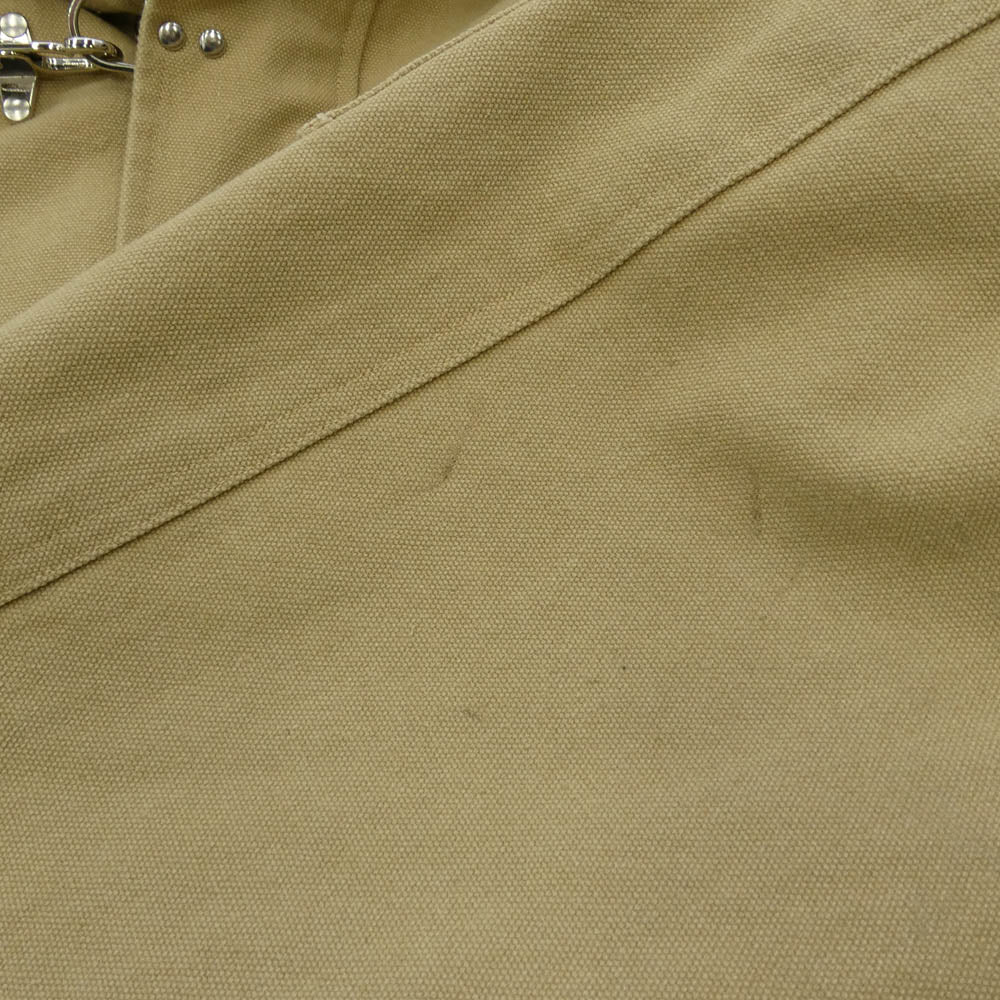 シンゾウ Shige 15oz Washed Khaki Canvas Clasp Bomber Jacket キャンバス クラスプ ボンバー ファイヤーマン ジャケット ベージュ系 S【中古】