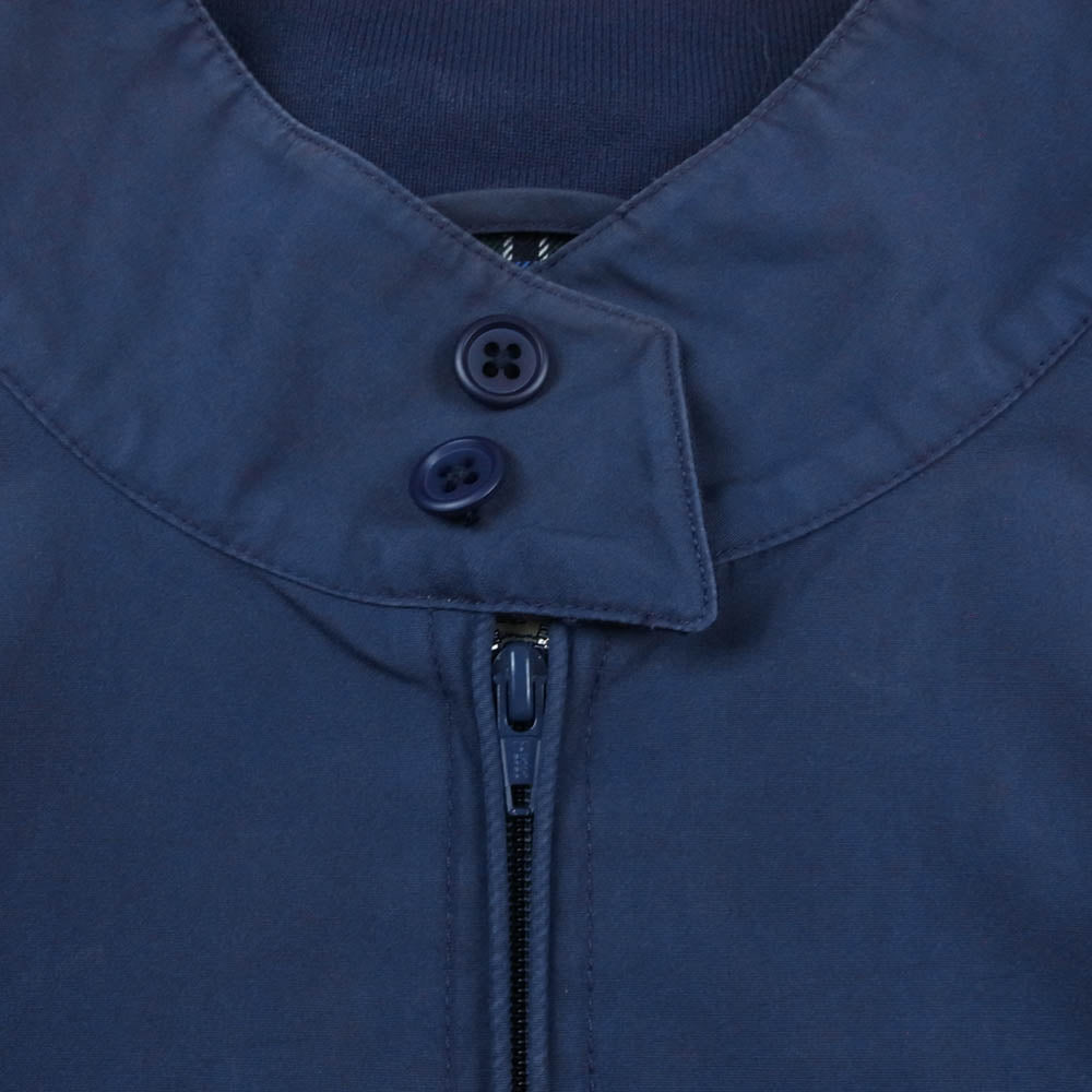 BARACUTA バラクータ BLUE LINE ブルーライン ハリントン ジャケット ブルゾン ワッペンカスタム ネイビー系 38【中古】