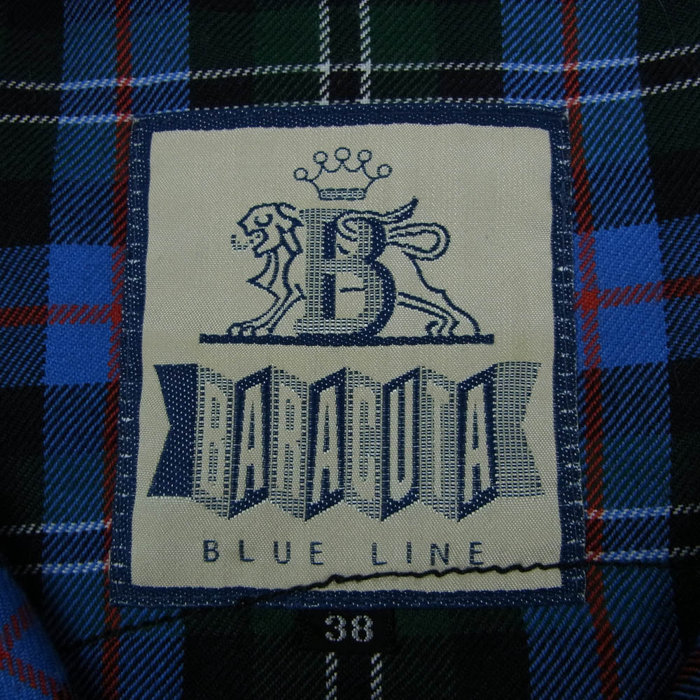BARACUTA バラクータ BLUE LINE ブルーライン ハリントン ジャケット ブルゾン ワッペンカスタム ネイビー系 38【中古】