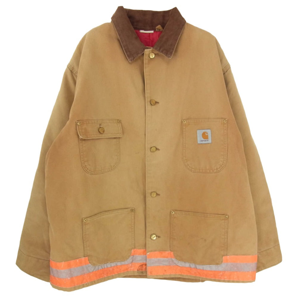 Carhartt カーハート Michigan Chore Coat ミシガンチョア コート ダック生地 ジャケット カバーオール ブラウン系 サイズ表記無【中古】