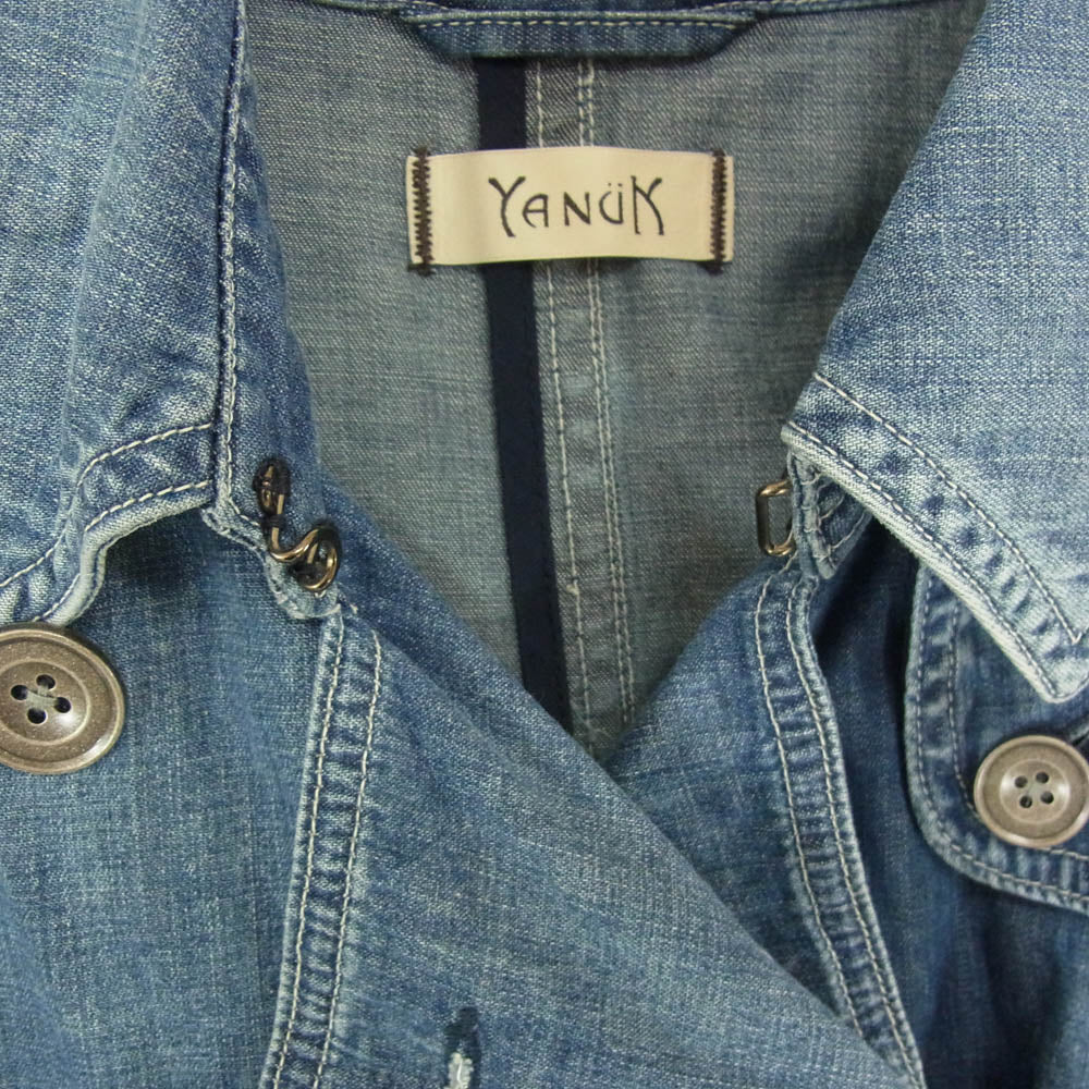 YANUK ヤヌーク 57171216 デニム トレンチコート インディゴブルー系 S【中古】
