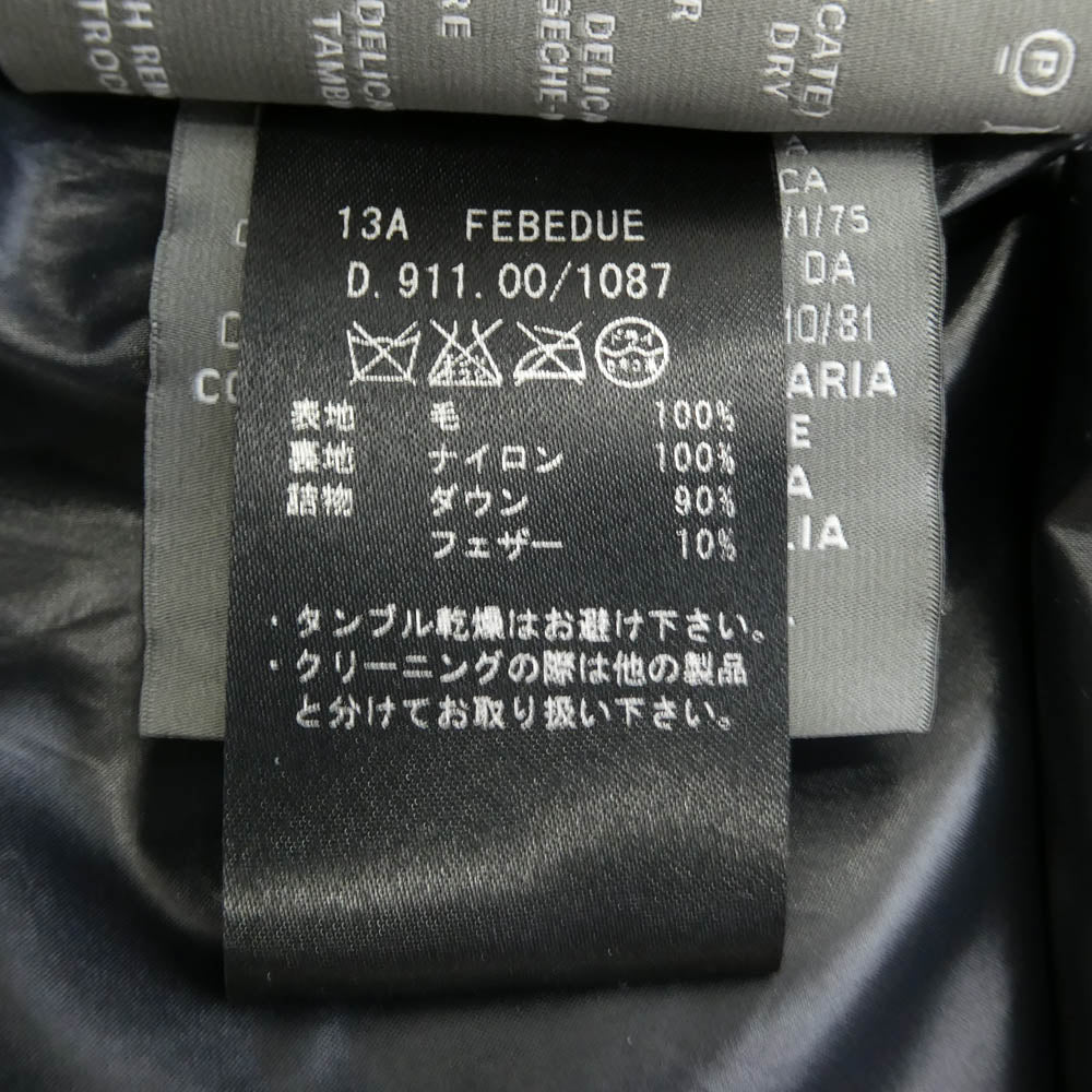 DUVETICA デュベティカ D.911.00 FEBEDUE フェベデュエ フード付き ダウン ベスト ブラック系 38【中古】 DUVETICA デュベティカ D.911.00 FEBEDUE フェベデュエ フード付き