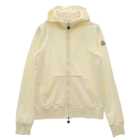 MONCLER モンクレール 210938478600 80068 MAGLIA CARDIGAN ジップアップ フーディー パーカー オフホワイト系 S【美品】【中古】