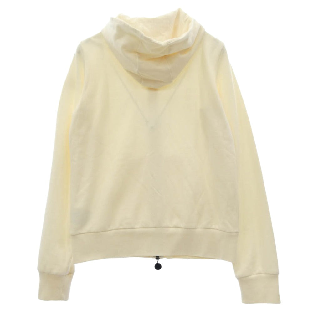 MONCLER モンクレール 210938478600 80068 MAGLIA CARDIGAN ジップアップ フーディー パーカー オフホワイト系 S【美品】【中古】