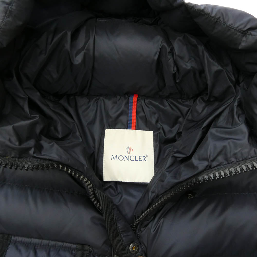 MONCLER モンクレール A20934539005 53689 CHEVERNY シュヴェルニー フーディー ダウンジャケット ネイビー系【中古】