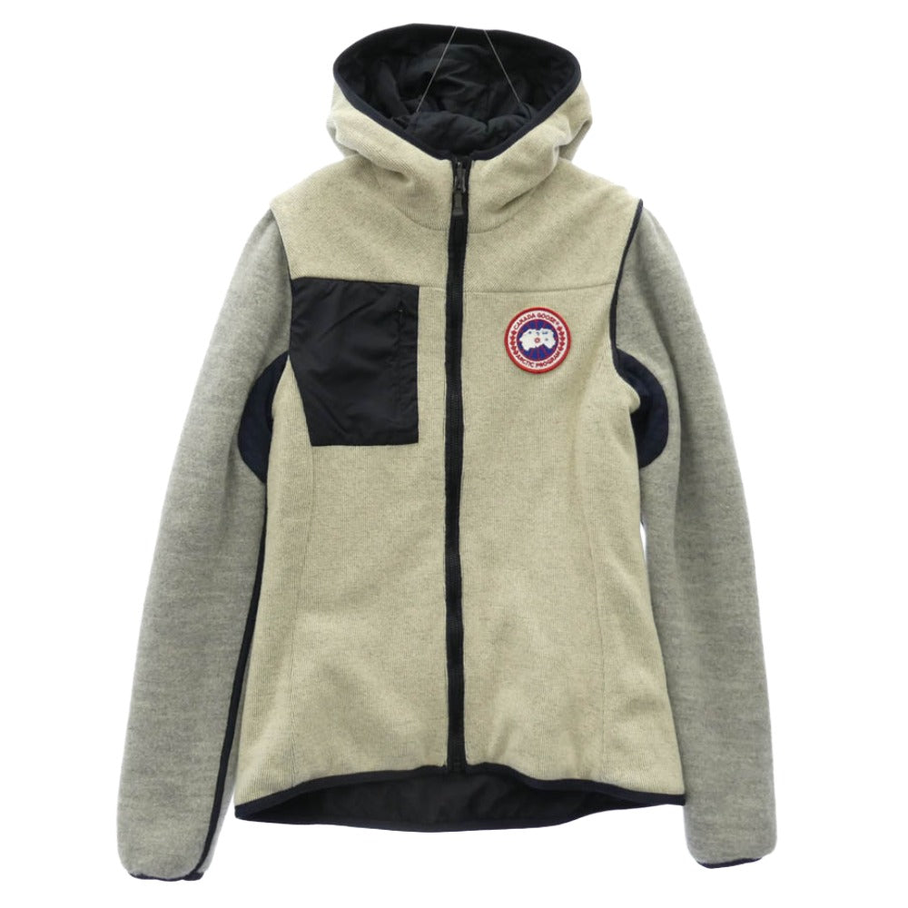 CANADA GOOSE カナダグース 6999L サザビーリーグタグ Capilano カピラノ フリース 切替 リバーシブル ジャケット ダークネイビー系 XS【中古】