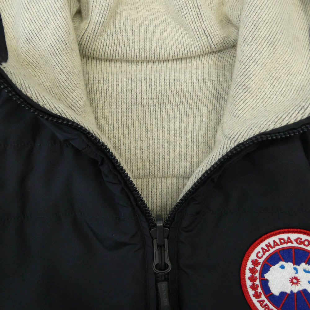 CANADA GOOSE カナダグース 6999L サザビーリーグタグ Capilano カピラノ フリース 切替 リバーシブル ジャケット ダークネイビー系 XS【中古】