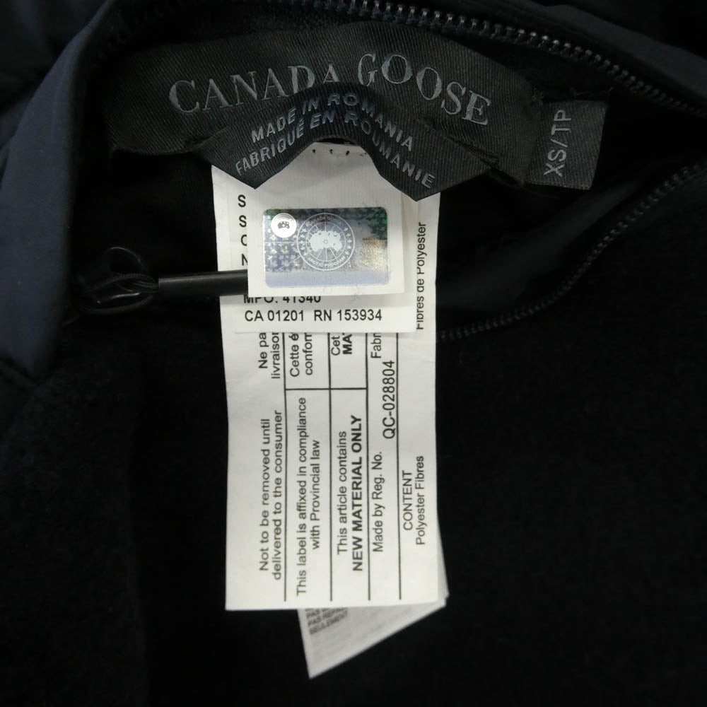 CANADA GOOSE カナダグース 6999L サザビーリーグタグ Capilano カピラノ フリース 切替 リバーシブル ジャケット ダークネイビー系 XS【中古】