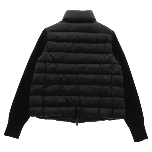 MONCLER モンクレール F20939B51100 A9018 CARDIGAN TRICOT カーディガン ニット切替 ロゴ ダウンジャケット ブラック系 XS【中古】