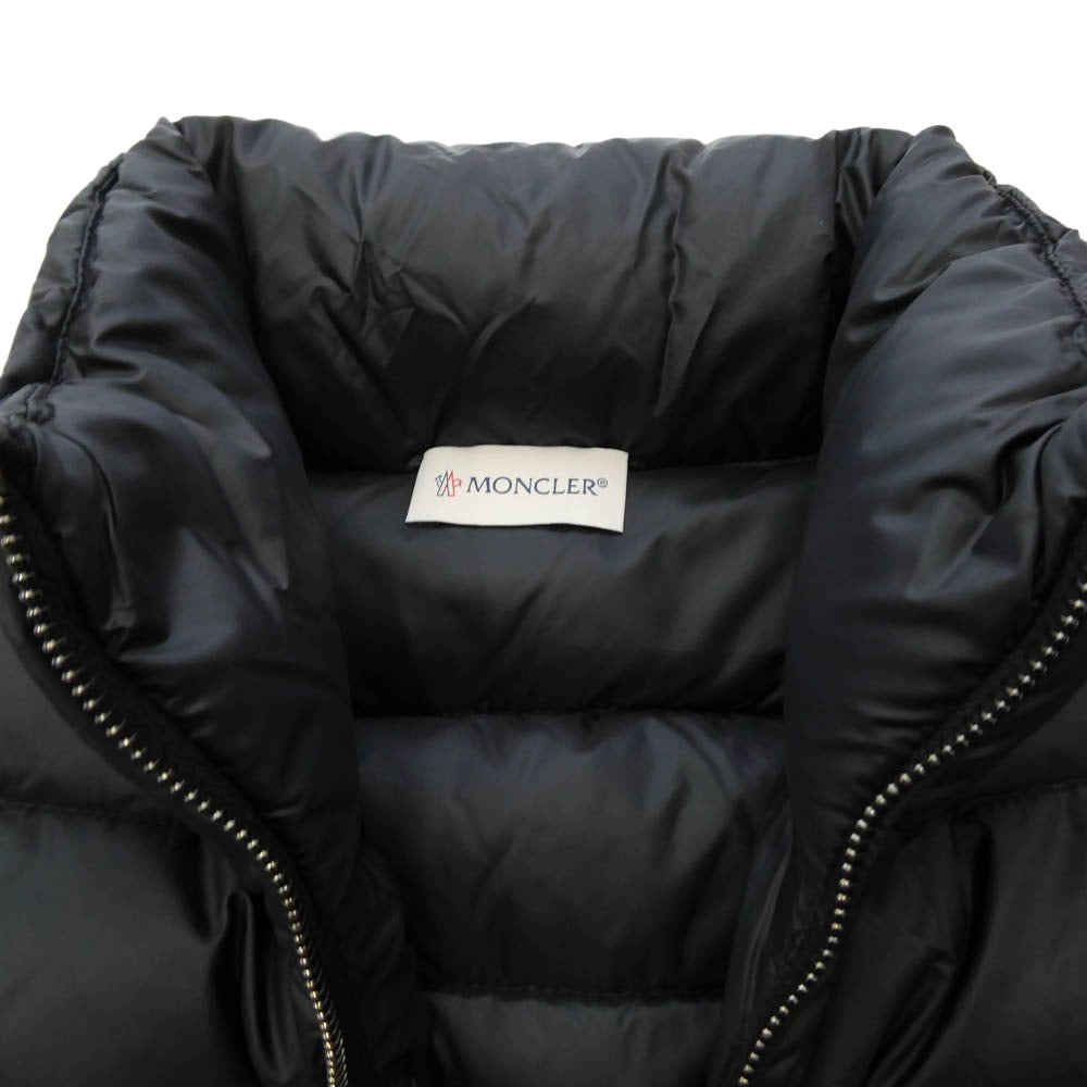 MONCLER モンクレール F20939B51100 A9018 CARDIGAN TRICOT カーディガン ニット切替 ロゴ ダウンジャケット ブラック系 XS【中古】