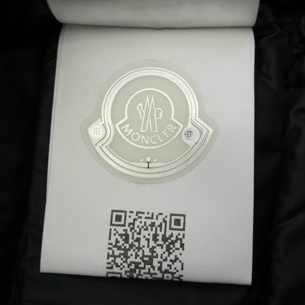 MONCLER モンクレール F20939B51100 A9018 CARDIGAN TRICOT カーディガン ニット切替 ロゴ ダウンジャケット ブラック系 XS【中古】