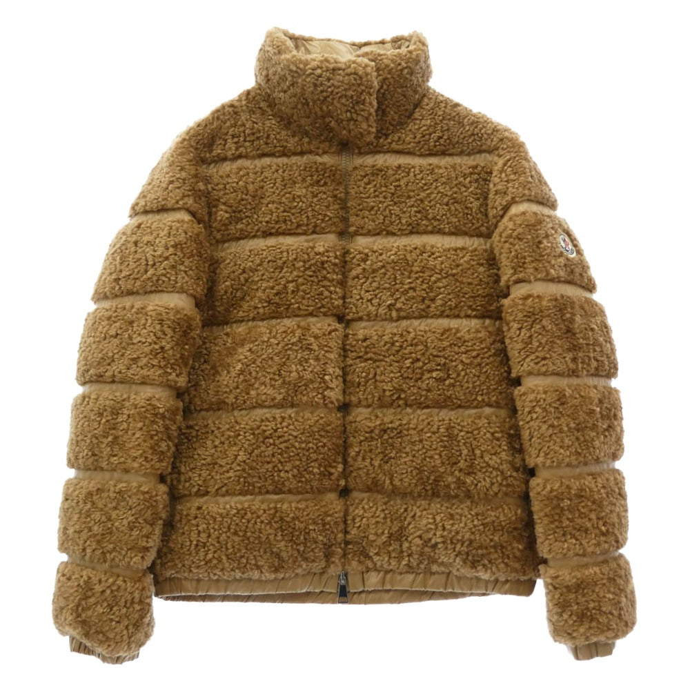 MONCLER モンクレール G20931A00049 54AM6 GENTIANE ジョンティアン ボア 切替 ダウン ジャケット ブラウン系 00【中古】
