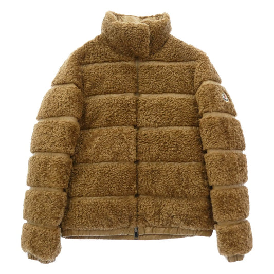 MONCLER モンクレール G20931A00049 54AM6 GENTIANE ジョンティアン ボア 切替 ダウン ジャケット ブラウン系 00【中古】