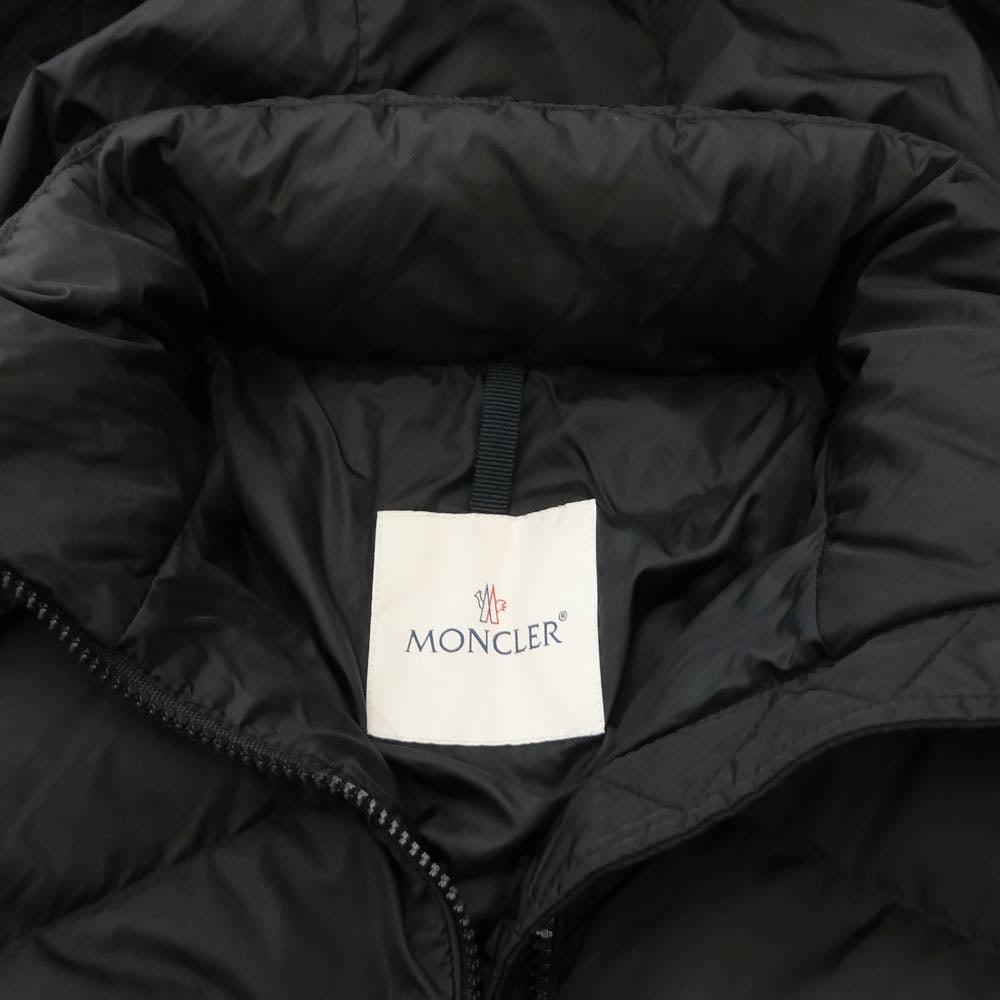MONCLER モンクレール 20AW F20931A54600 C0068 ALOES GIUBBOTTO アロエ ロゴ ドローコード フード ダウンジャケット ブラック系【中古】