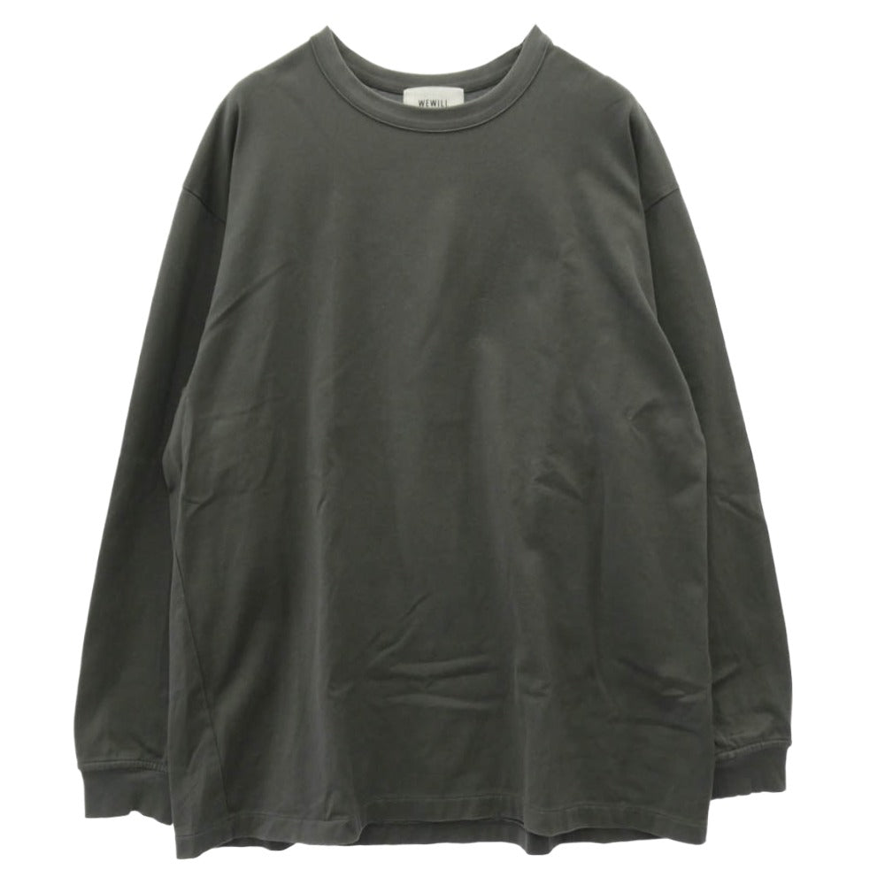 ウィーウィル CUFF LS T-SHIRT 長袖 カットソー グレー系 3【中古】