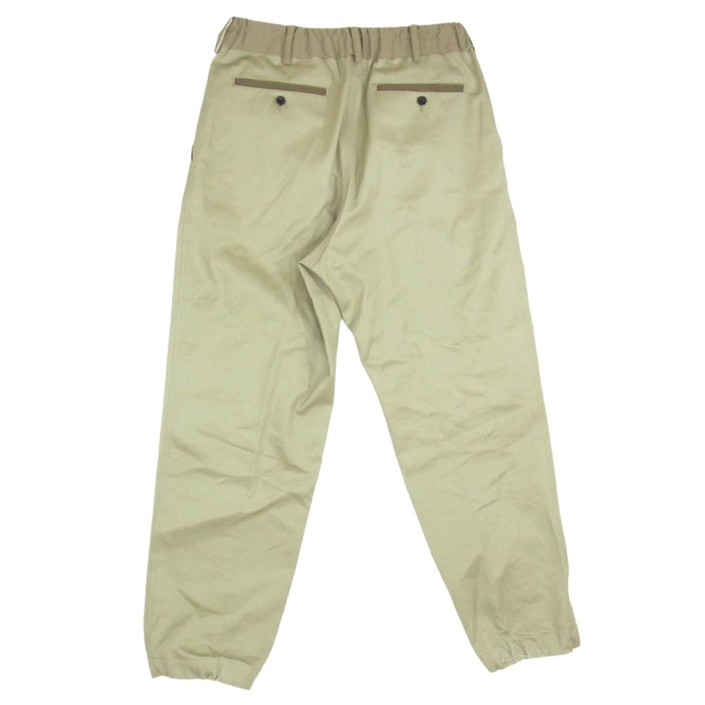 Sacai サカイ 22AW 23-03147M Cotton Chino Pants ドローストリング トラウザーズ パンツ カーキ系 2【中古】