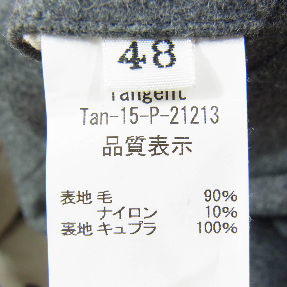 タンジェント Tan-15-ｐ-21213 JEAN ウール ライト メルトン パンツ グレー系 48【中古】