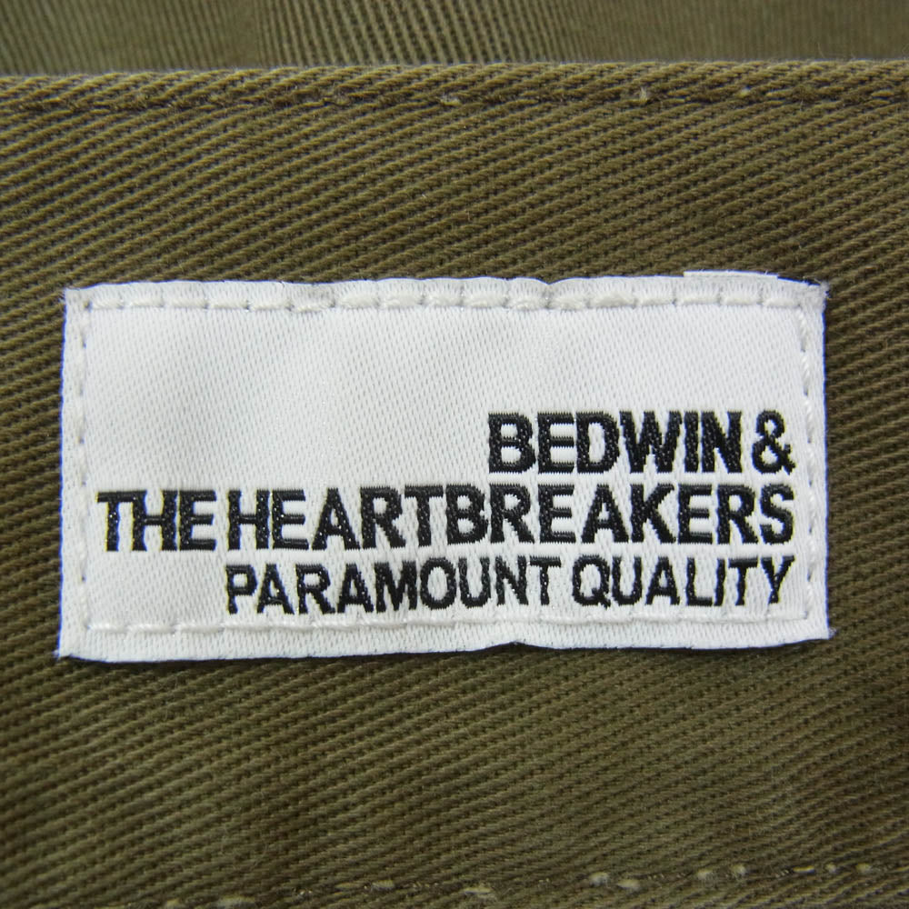 BEDWIN & THE HEARTBREAKERS ベドウィンアンドザハートブレイカーズ 10L STRIGHT FIT PANTS ワークパンツ チノパン カーキ系 1【中古】
