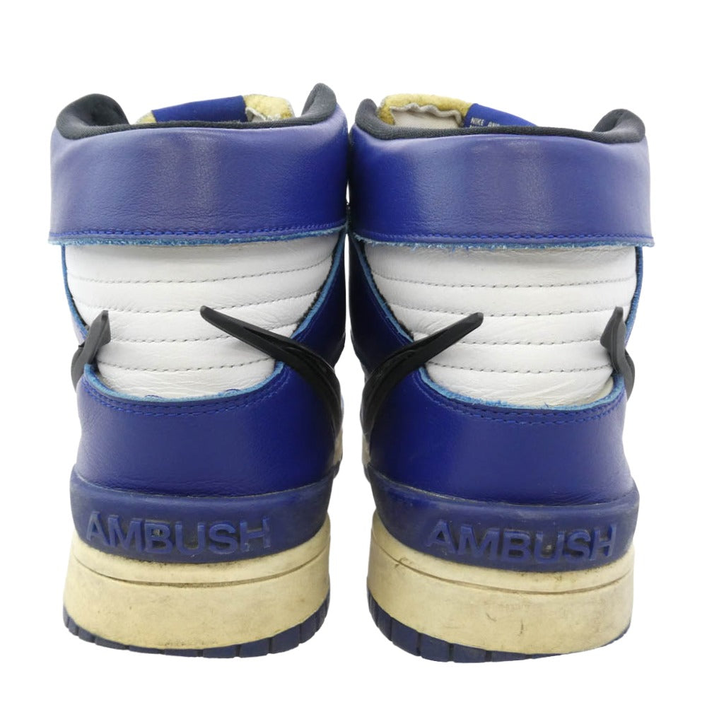 NIKE ナイキ 21SS CU7544-400 × Ambush Nike Dunk High Deep Royal ナイキ ダンク ハイ ディープロイヤル ハイカット ブルー系 ホワイト系 29cm【中古】