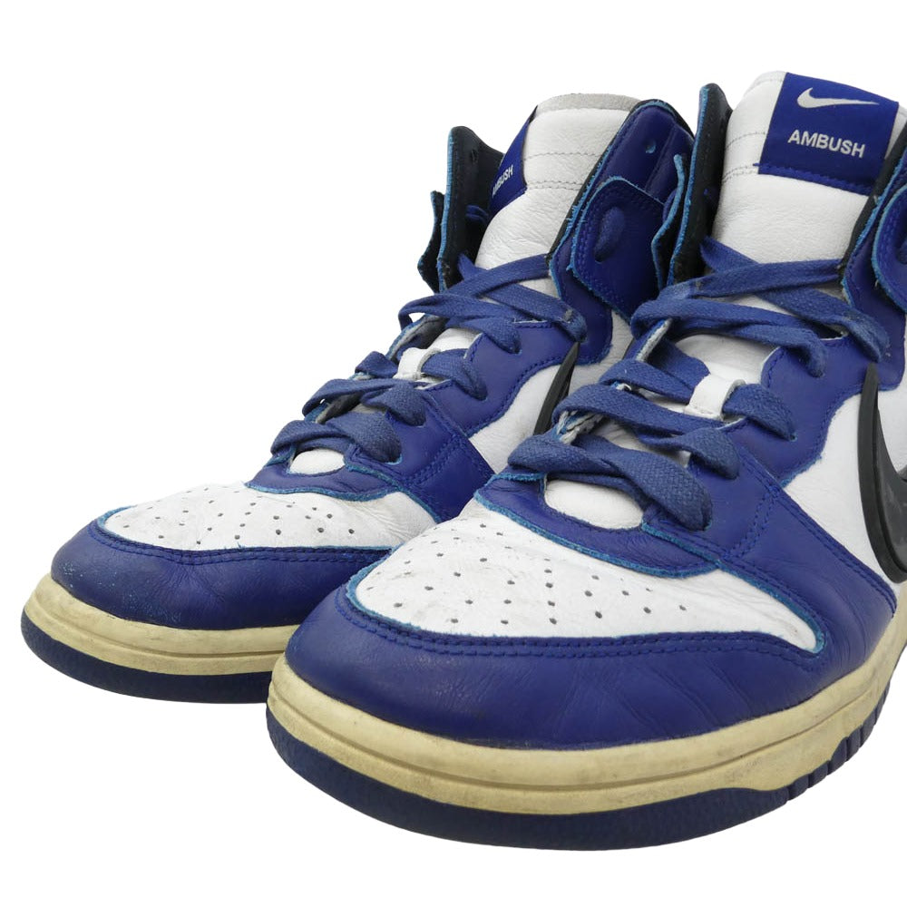 NIKE ナイキ 21SS CU7544-400 × Ambush Nike Dunk High Deep Royal ナイキ ダンク ハイ ディープロイヤル ハイカット ブルー系 ホワイト系 29cm【中古】