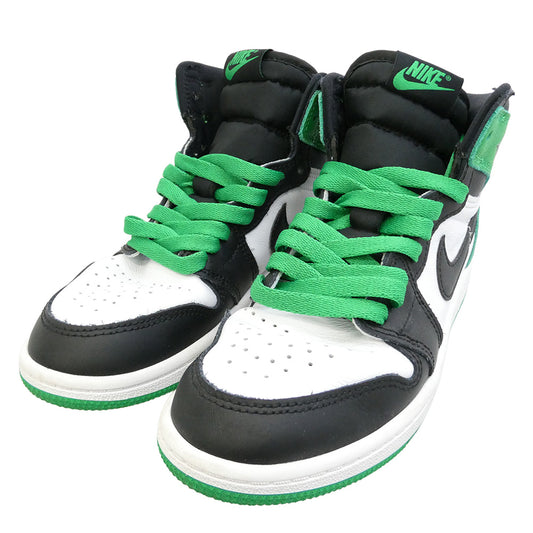 NIKE ナイキ FD1412-031 PS Jordan 1 Retro High OG Celtics Black and Lucky Green ジョーダン1 レトロ ハイ キッズ スニーカー セルティックス ブラック アンド ラッキーグリーン 2023 マルチカラー系 21cm【中古】